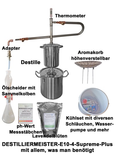 (Bild für) Set DESTILLIERMEISTER E10-4 Supreme -Plus_all-inclusive - zum Schließen ins Bild klicken