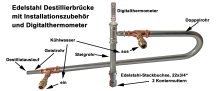 (Bild für) Edelstahl-Leistungskühler, 75 cm Kühllänge, mit selbstdichtender Edelstahlbuchse