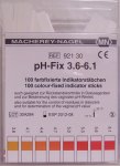 100 MN ph-Fix Indicationstrips for corn-mashes, ph 3.6 - 6.1